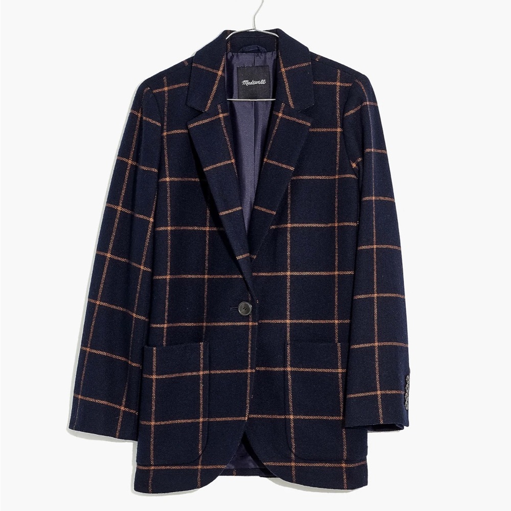 Madewell Petite Larsen Blazer in
Windowpane S